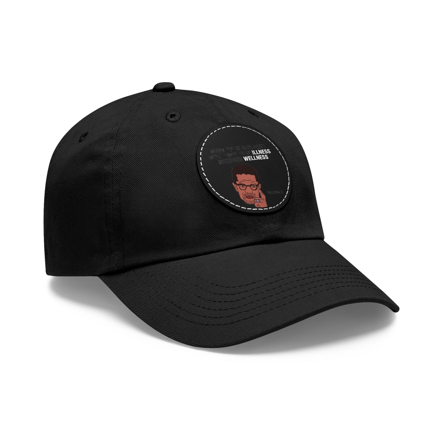 Malcolm X Hat with Leather Patch
