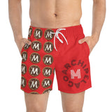 Cookie crumble Swim Trunks Red